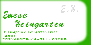 emese weingarten business card